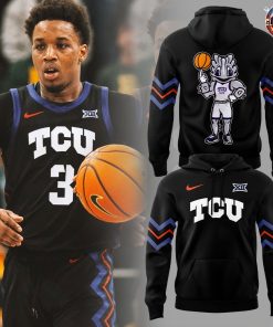 TCU Horned Frogs Men’s Basketball Super Frog Logo Hoodie