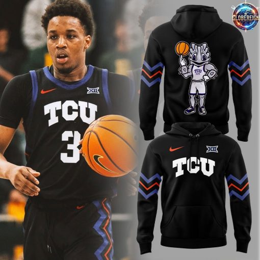 TCU Horned Frogs Men’s Basketball Super Frog Logo Hoodie