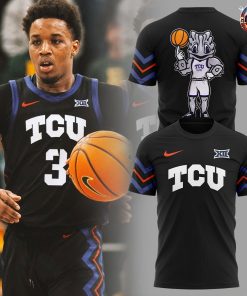 TCU Horned Frogs Men’s Basketball Super Frog Logo T-Shirt