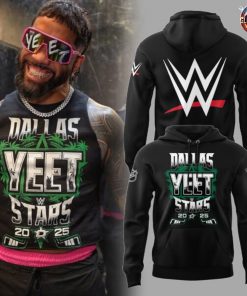 WWE YEET x Dallas Stars 2025 Limited Edition Black Hoodie