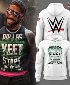 WWE YEET x Dallas Stars 2025 Limited Edition White Hoodie