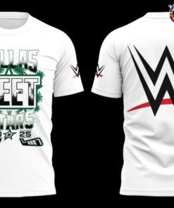 WWE YEET x Dallas Stars 2025 Limited Edition White T-Shirt