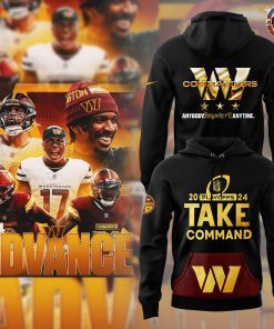 Washington Commanders 2024 NFL Playoffs Nike Black Hoodie