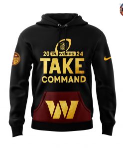 Washington Commanders 2024 NFL Playoffs Nike Black Hoodie