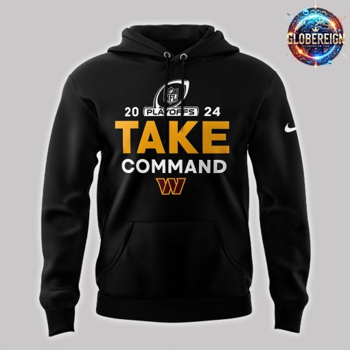 Washington Commanders Playoffs NFL 2024 Black Hoodie