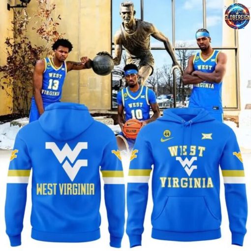 West Virginia Mountaineers Basketball Nike Edition Blue Hoodie