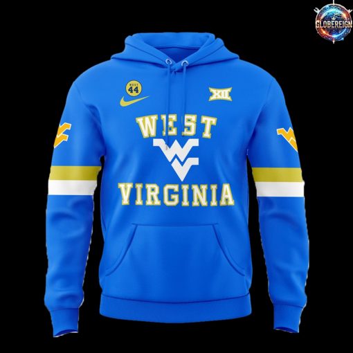 West Virginia Mountaineers Basketball Nike Edition Blue Hoodie