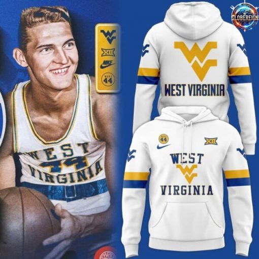 West Virginia Mountaineers Basketball Nike Edition White Hoodie