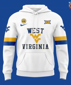 West Virginia Mountaineers Basketball Nike Edition White Hoodie