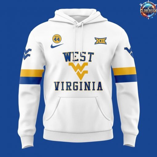 West Virginia Mountaineers Basketball Nike Edition White Hoodie