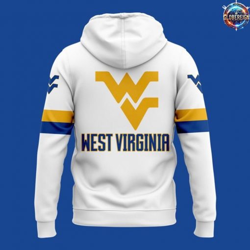 West Virginia Mountaineers Basketball Nike Edition White Hoodie