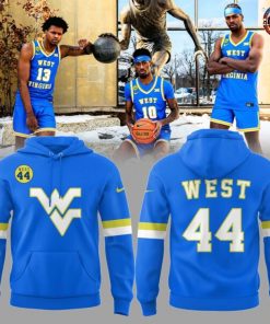 West Virginia Mountaineers Men’s Basketball Nike Blue Hoodie