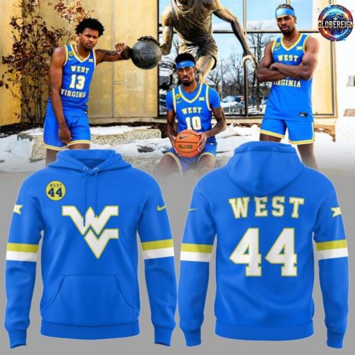 West Virginia Mountaineers Men’s Basketball Nike Blue Hoodie