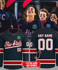 Wrigley Field Ohio State Buckeyes Custom Hockey Jersey