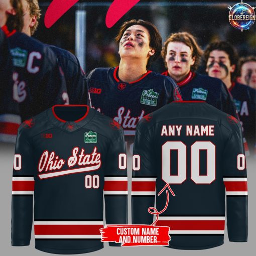 Wrigley Field Ohio State Buckeyes Custom Hockey Jersey