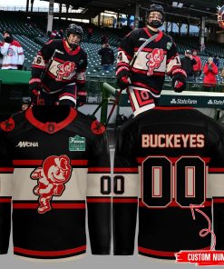 Wrigley Field Ohio State Buckeyes Custom Hockey Jersey