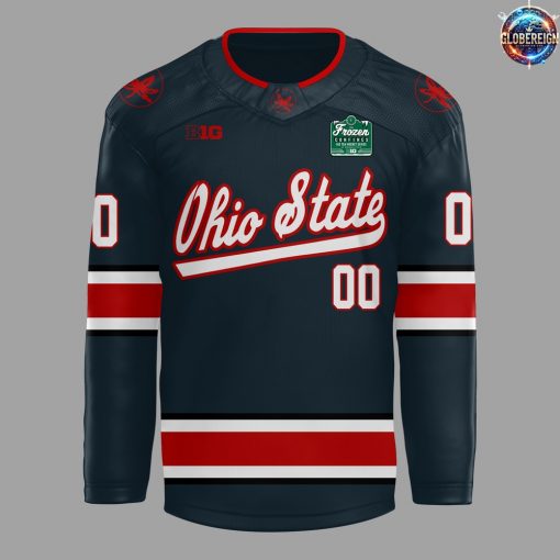 Wrigley Field Ohio State Buckeyes Custom Hockey Jersey