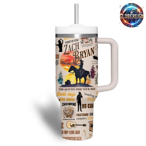 Zach Bryan The Quittin’ Time Tour 2024 Stanley Tumbler Cup