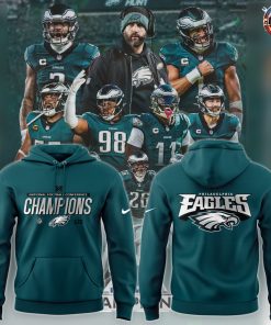 NFC Champions Philadelphia Eagles Football Green Hoodie