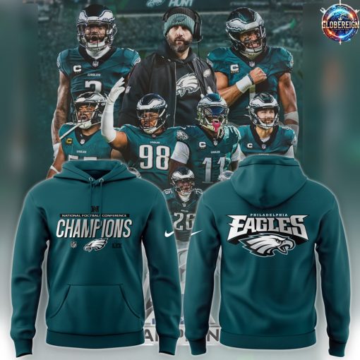 NFC Champions Philadelphia Eagles Football Green Hoodie