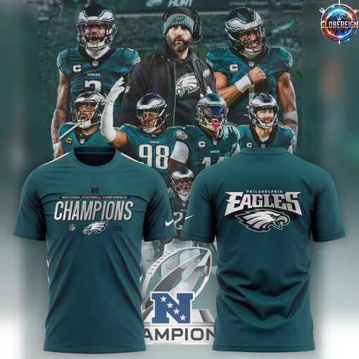 NFC Champions Philadelphia Eagles Football Green T-Shirt