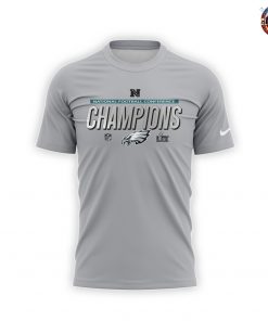 NFC Champions Philadelphia Eagles Football Grey T-Shirt