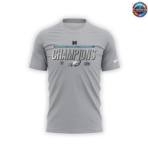 NFC Champions Philadelphia Eagles Football Grey T-Shirt