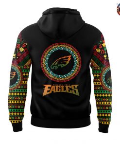 Philadelphia Eagles Black History Month 2025 Black Hoodie