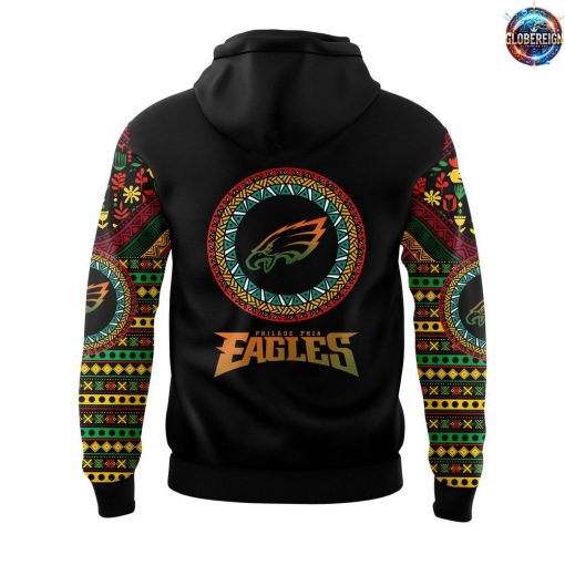 Philadelphia Eagles Black History Month 2025 Black Hoodie