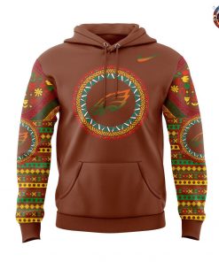 Philadelphia Eagles Black History Month 2025 Orange Hoodie