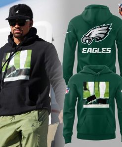 Philadelphia Eagles Jalen Hurts 2 Shoes Banned Green Hoodie