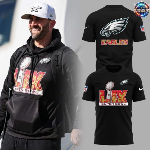 Philadelphia Eagles NFL 2025 Super Bowl LIX Nike Black T-Shirt