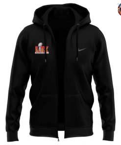 Philadelphia Eagles Super Bowl LIX 2025 Nike Zip Hoodie