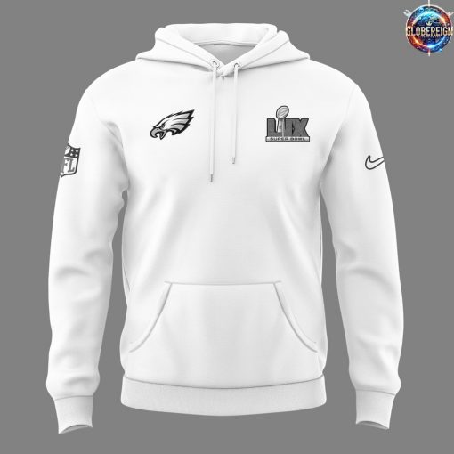 Philadelphia Eagles Super Bowl LIX Limited White Hoodie