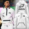 Philadelphia Eagles Super Bowl LIX Opening Night Tech White Hoodie