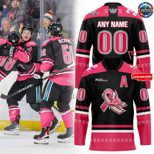 San Jose Barracuda Pink in the Rink Special Edition Hockey Jersey