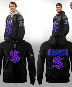 Seattle Kraken Black Hockey History Night Game 2025 Special Hoodie