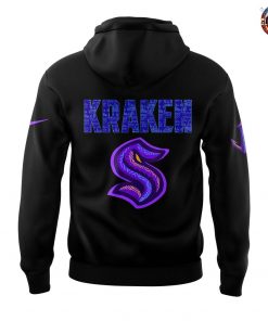 Seattle Kraken Black Hockey History Night Game 2025 Special Hoodie