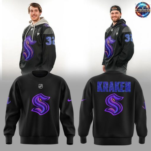 Seattle Kraken Black Hockey History Night Game 2025 Special Sweatshirt