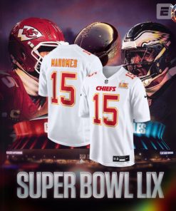 Super Bowl LIX 2025 Kansas City Chiefs Limited Edition White Football Jersey