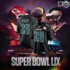 Super Bowl LIX 2025 Philadelphia Eagles Limited Edition Green Football Jersey