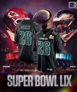 Super Bowl LIX 2025 Philadelphia Eagles Limited Edition Black Football Jersey