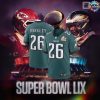 Super Bowl LIX 2025 Philadelphia Eagles Limited Edition Black Football Jersey