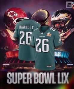 Super Bowl LIX 2025 Philadelphia Eagles Limited Edition Green Football Jersey